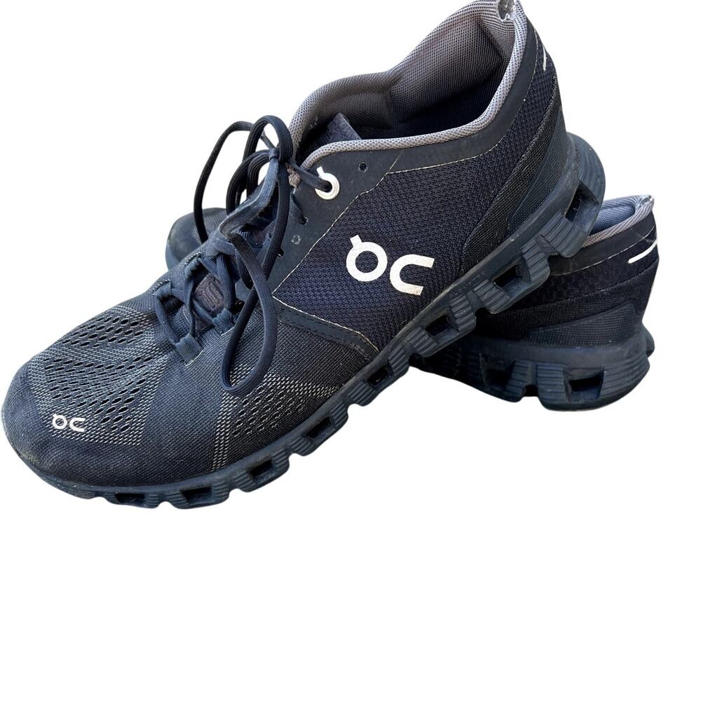 On Cloud X Black Running Sneaker Shoes, Women's size 8